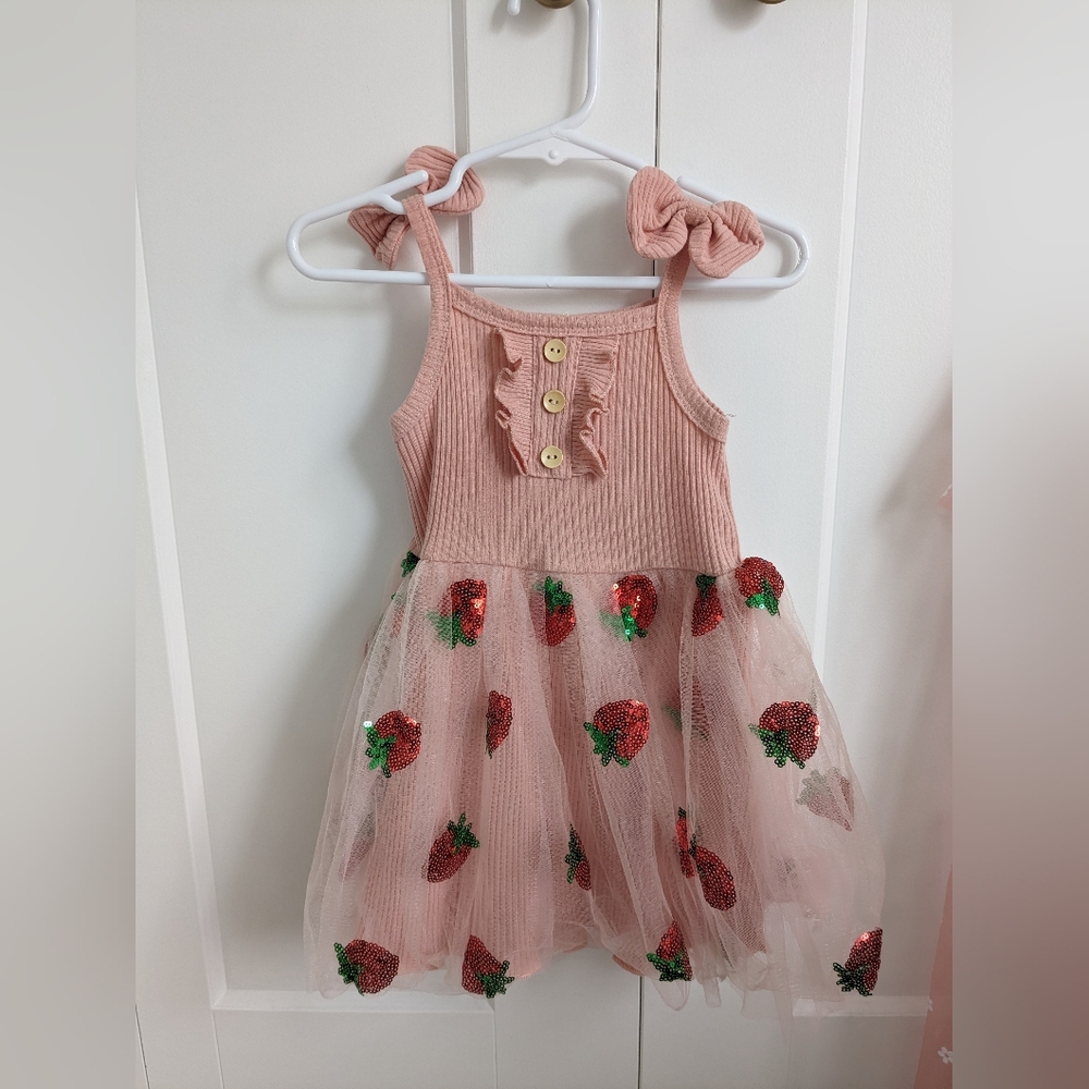 Strawberry Sequin Dress